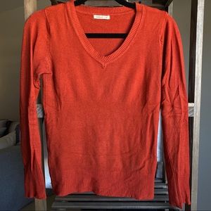 Debut small burnt orange cotton/rayon sweater